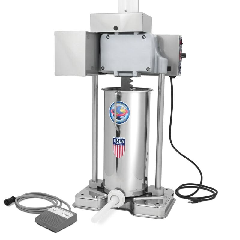 electric sausage stuffer with foot pedal 25 lb. Electric Sausage Stuffer – The Sausage Maker