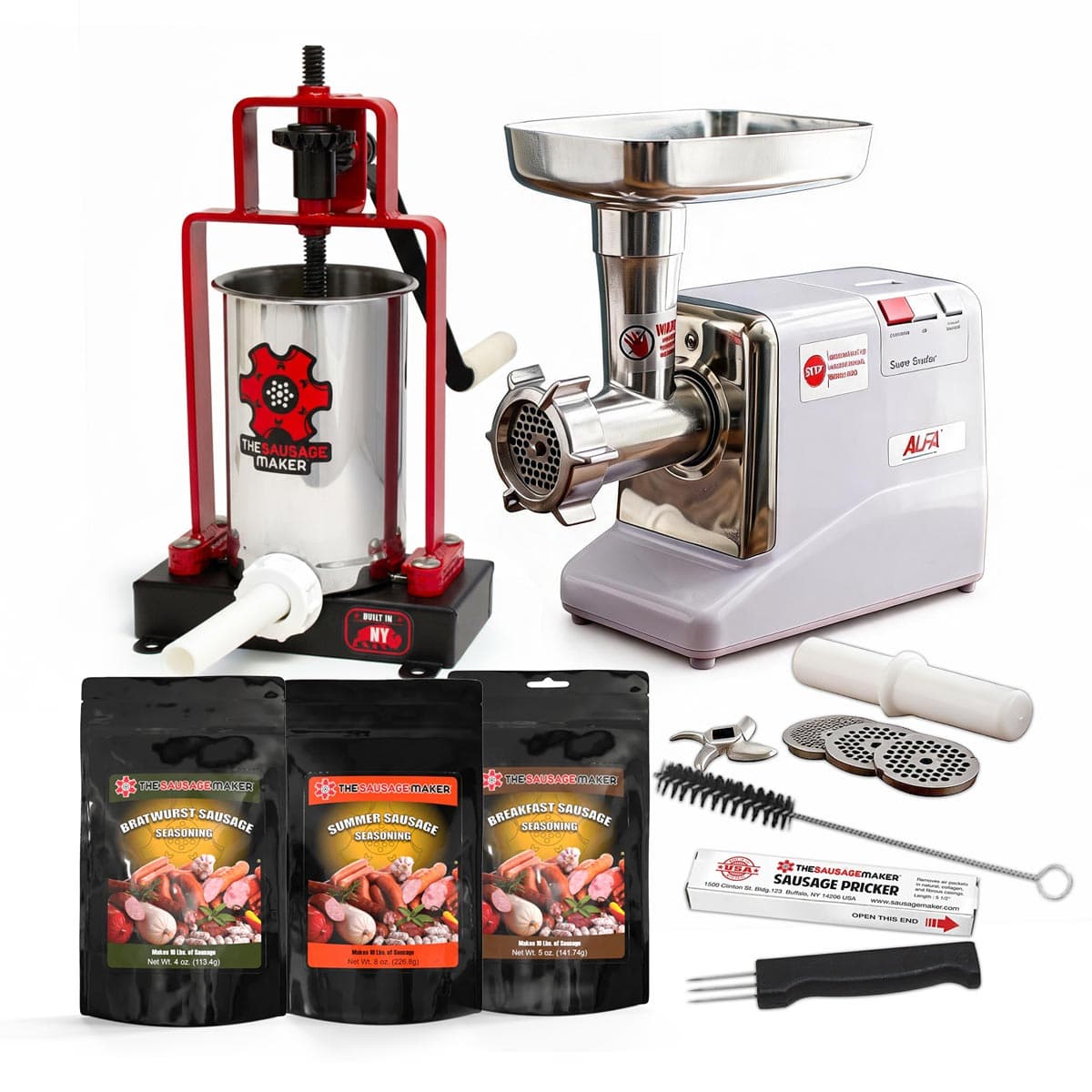 5 Lb. Sausage Making Kit with #12 Meat Grinder | The Sausage Maker