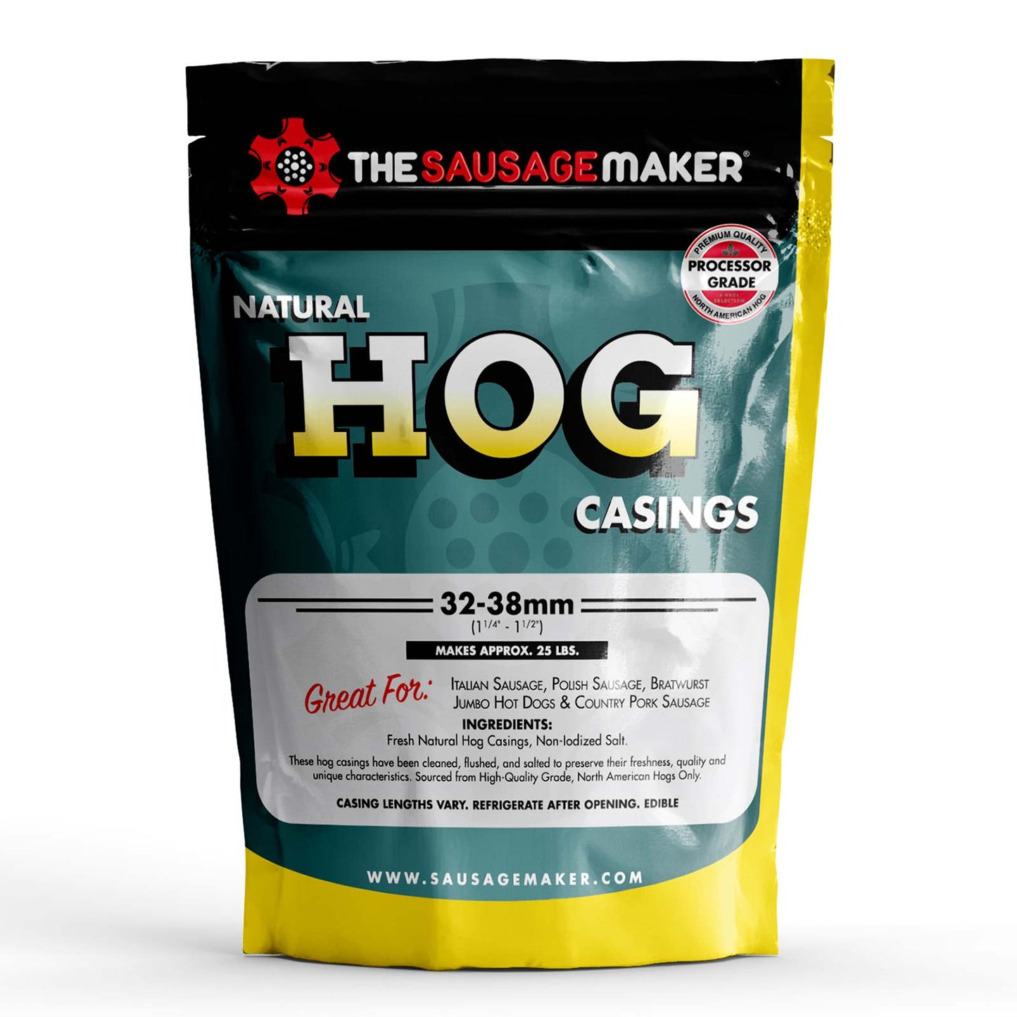 5-lb-sausage-stuffer-hog-casing-and-bratwurst-seasoning-kit;5_lb._Heavy_Duty_Sausage_Stuffer;Bratwurst-sausage-seasoning-1-lb-4-oz-pack;Hog-Casing-Home-Pack-Packaging-Front