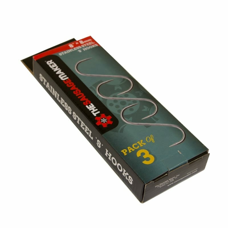 Stainless_Steel_"S"_Hook,_8"_x_8mm,_Set_of_3