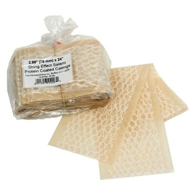 Fibrous String-Effect Protein-Lined Casings 76mm | The Sausage Maker ...
