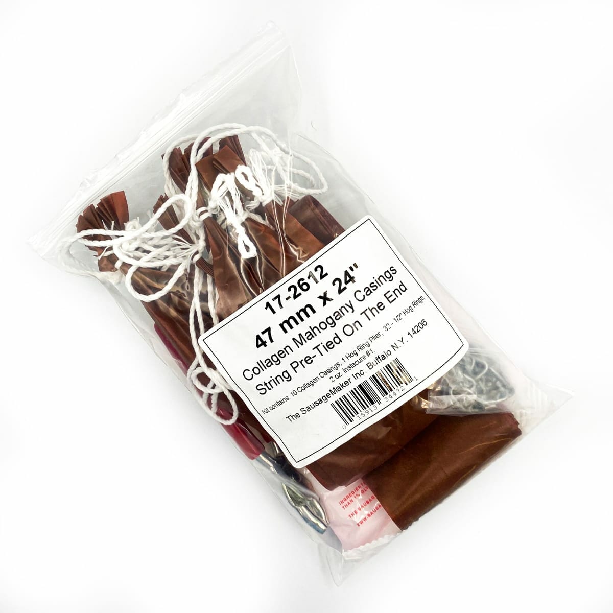 47mm_x_24"_Mahogany_Collagen_Casing_Kit