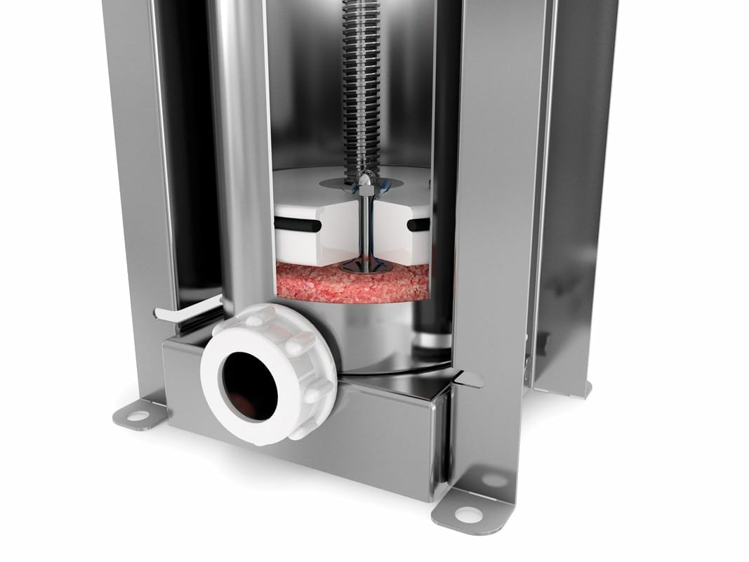 The_Sausage_Maker_15_lb._sausage_stuffer_with_built-in_Buffalo_design_for_easy_sausage_filling