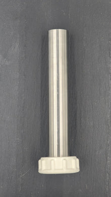 1_1/4"_Stainless_Steel_Stuffing_Tube_for_5lb._Stuffers_with_locknut