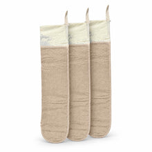 3 pack hot pepper spice-lined sausage casings on a white background.