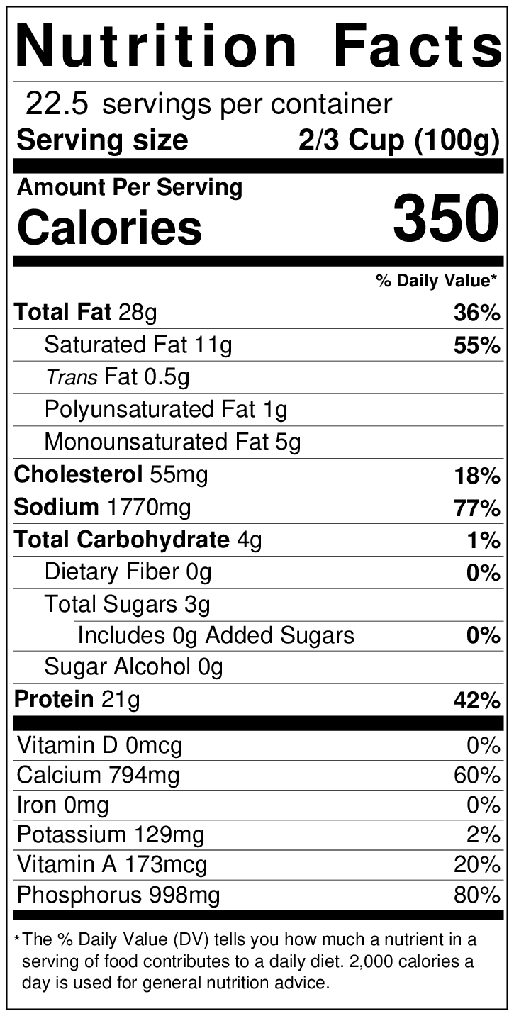 High_Temp_Swiss_Cheese,_5_lbs.;High_Temp_Cheese_Instructions