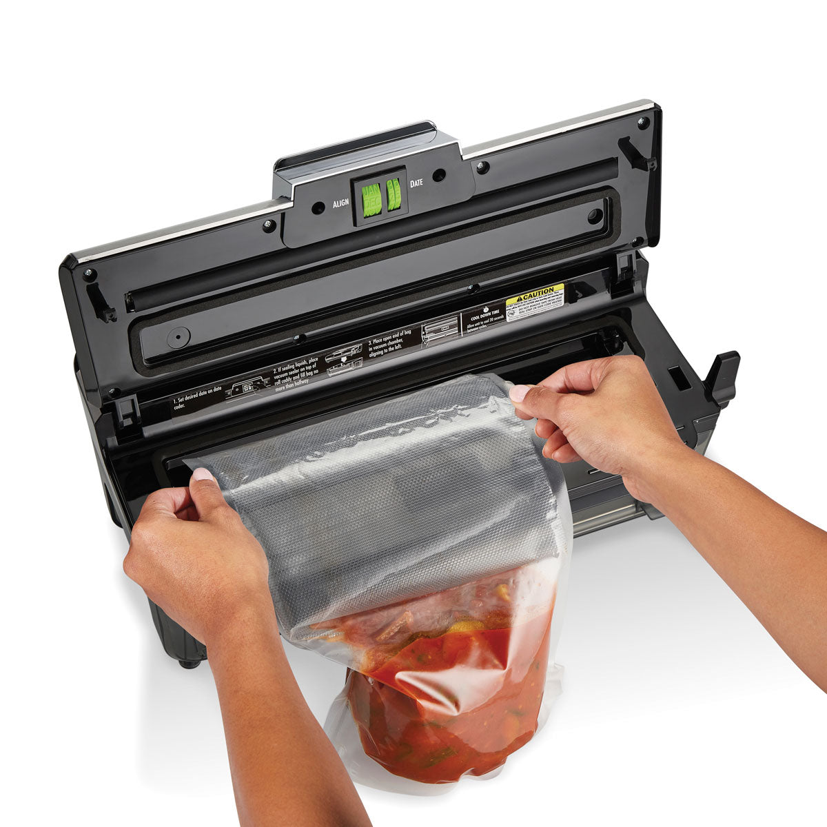 Weston_wet_and_dry_food_vacuum_sealer_with_date_stamp_for_airtight_storage