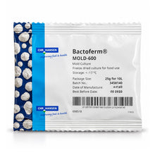 A single packaged Bactoferm Mold-600 mold culture on a plain white studio background.