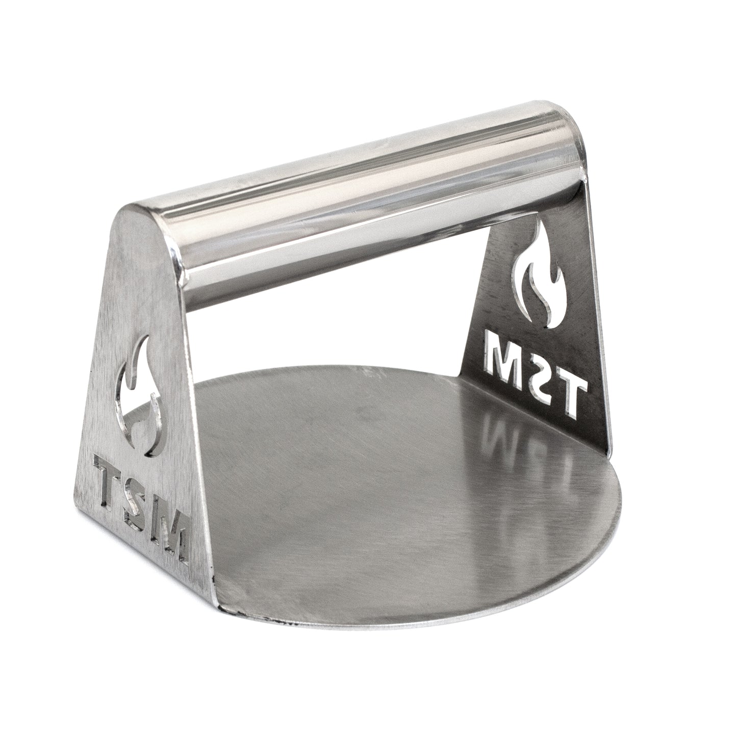 sausage-maker-burger-press;pressing-meat-patty-with-the-tsm-burger-press