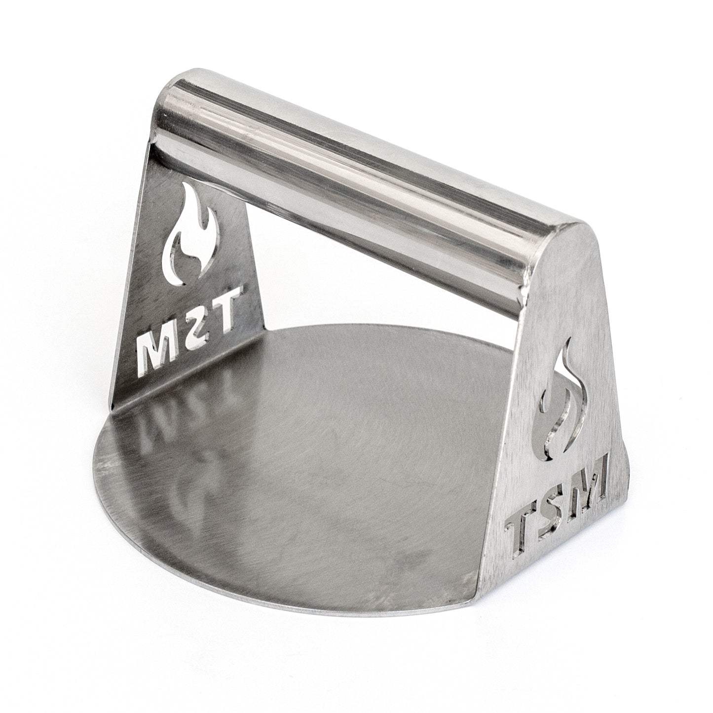 sausage-maker-burger-press;pressing-meat-patty-with-the-tsm-burger-press