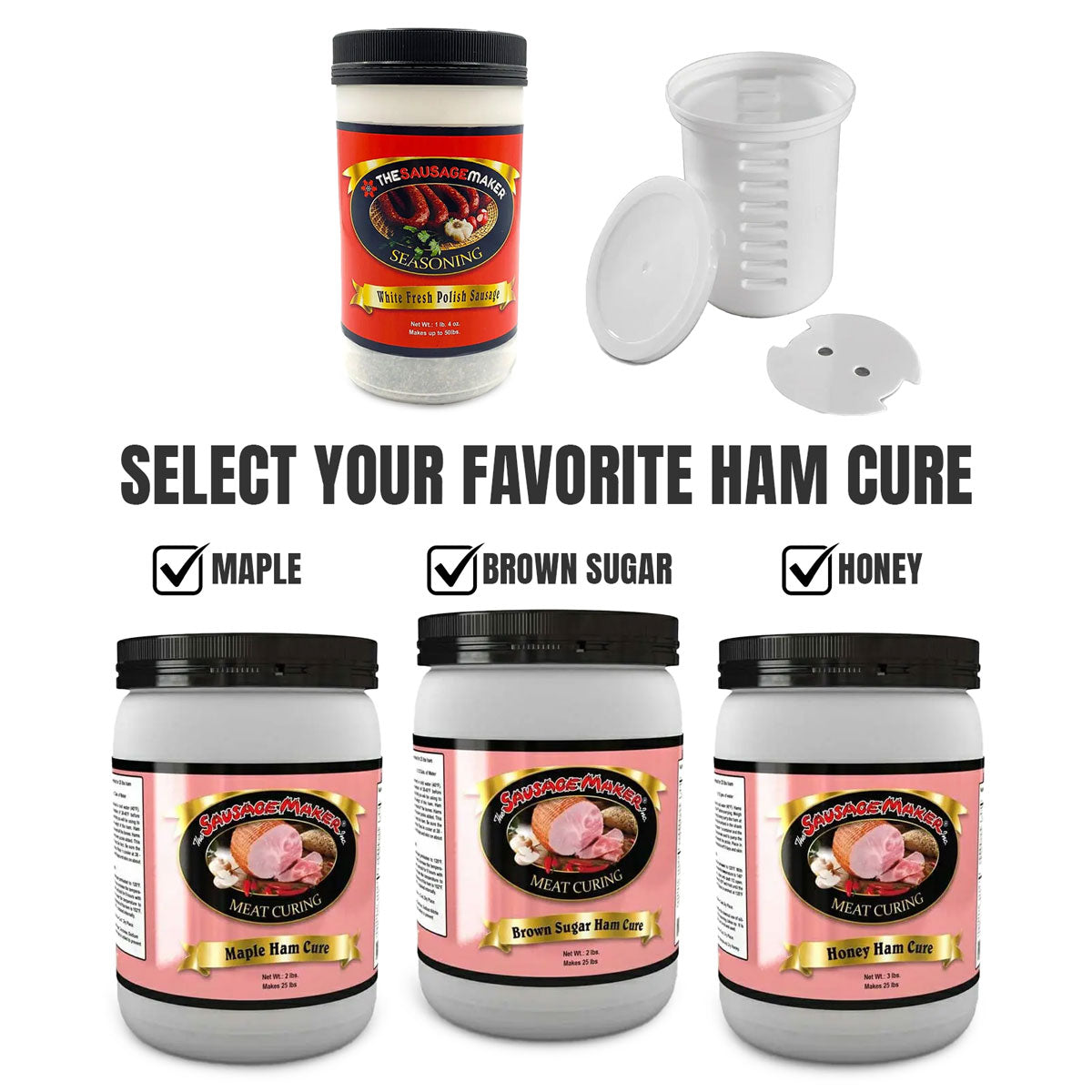 Easter-Bundle-Kit-With-Polish-Sausage-Seasoning-Briner-And-3lb-Ham-Cure;Easter-Bundle-Kit-Select-Your-Ham-Cure;Honey_Ham_Cure;Country_Brown_Sugar_Ham_Cure;Maple_Ham_Cure;The_Briner;White_Fresh_Polish_Sausage_Seasoning_1lb_4oz;12-1222_Nutrition_Label