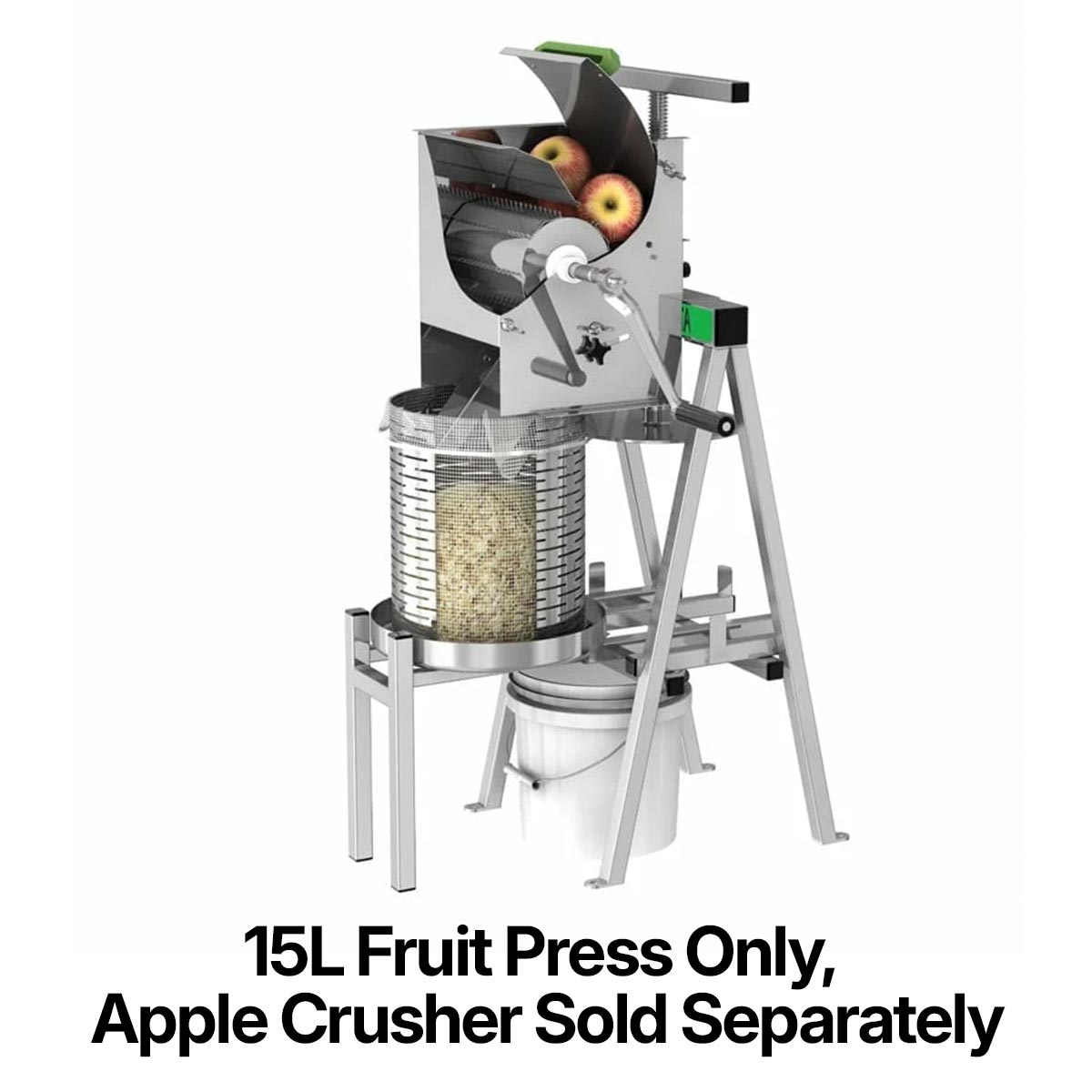 15L Stainless Steel Fruit and Wine Press