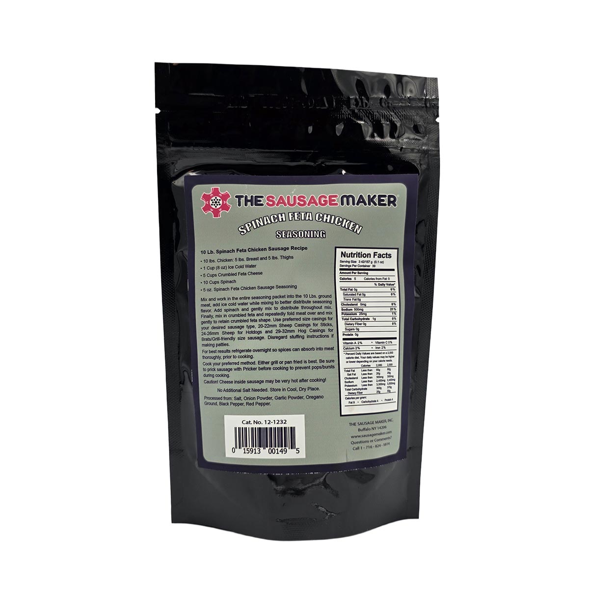 Spinach Feta Chicken Sausage Seasoning, 5 oz.
