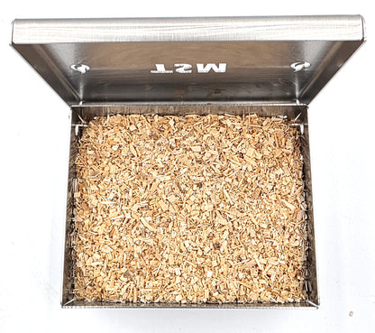 TSM smoker box mini open with sawdust
