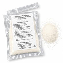 Encapsulated citric acid 3 oz pouch on a white background.