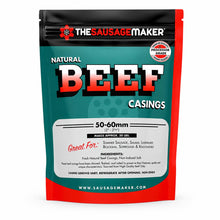 Natural beef casings home pack