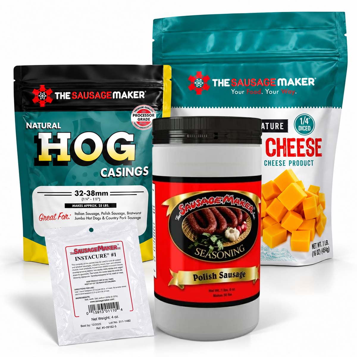 Smoked Cheddar Polish Sausage Kit