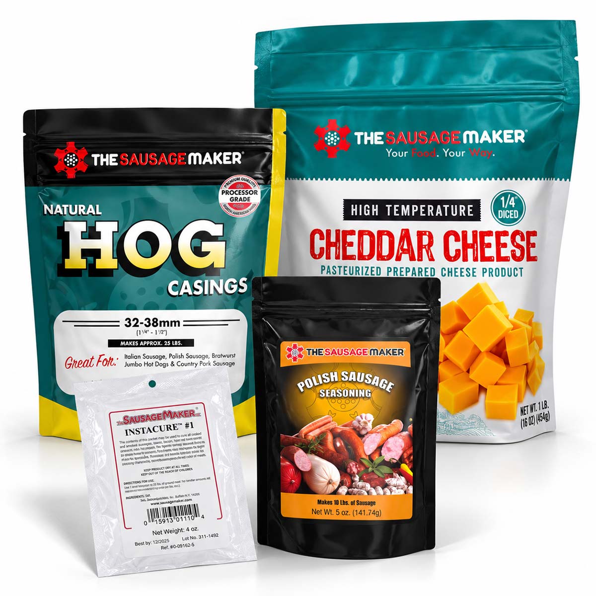 Smoked Cheddar Polish Sausage Kit