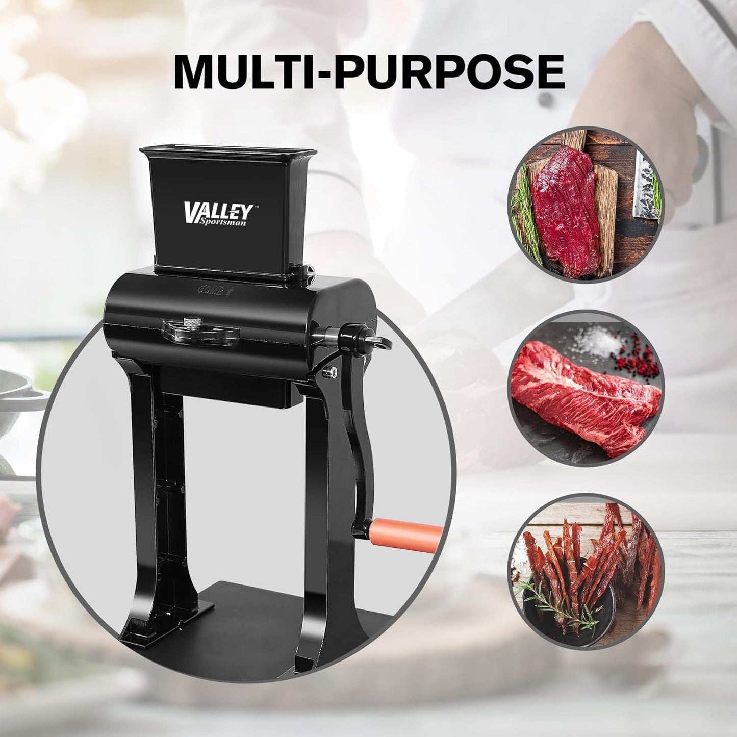 VALLEY Sportsman Meat Tenderizer & Jerky Slicer Set